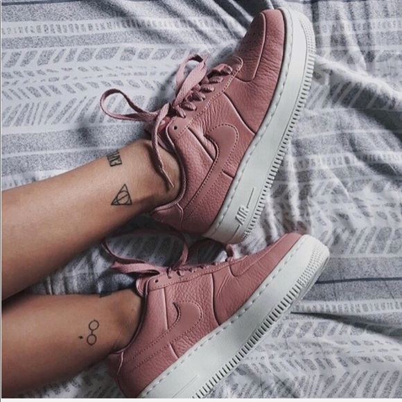 Nike Shoes - NWT👩🏻‍🎤Nike Air Force 1 upstep pink leather
